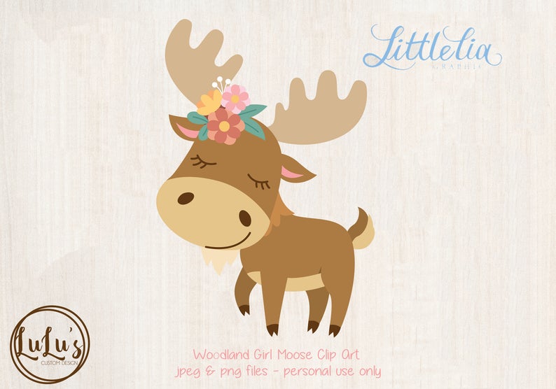 moose clipart girl moose