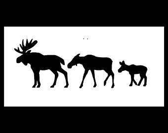 moose clipart moose family