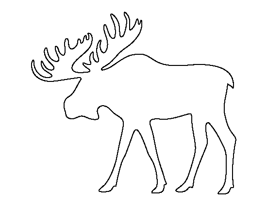 moose clipart moose outline