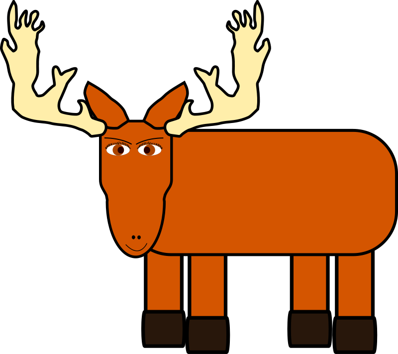 sick clipart moose