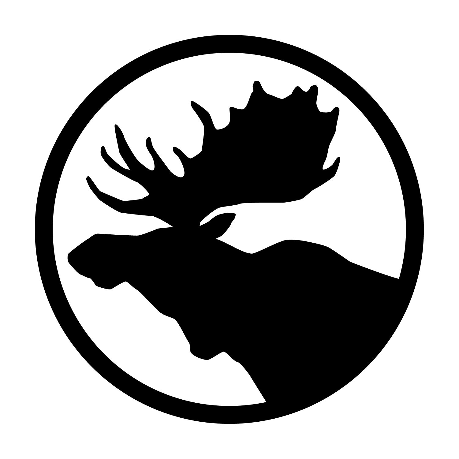 moose clipart stencil