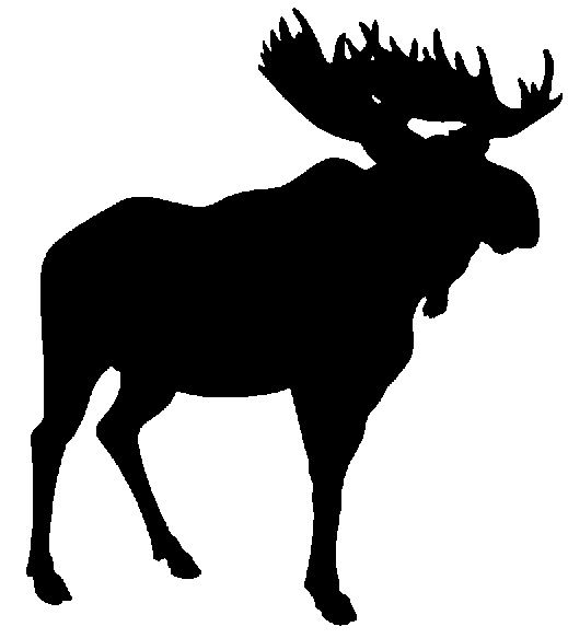 moose clipart stencil
