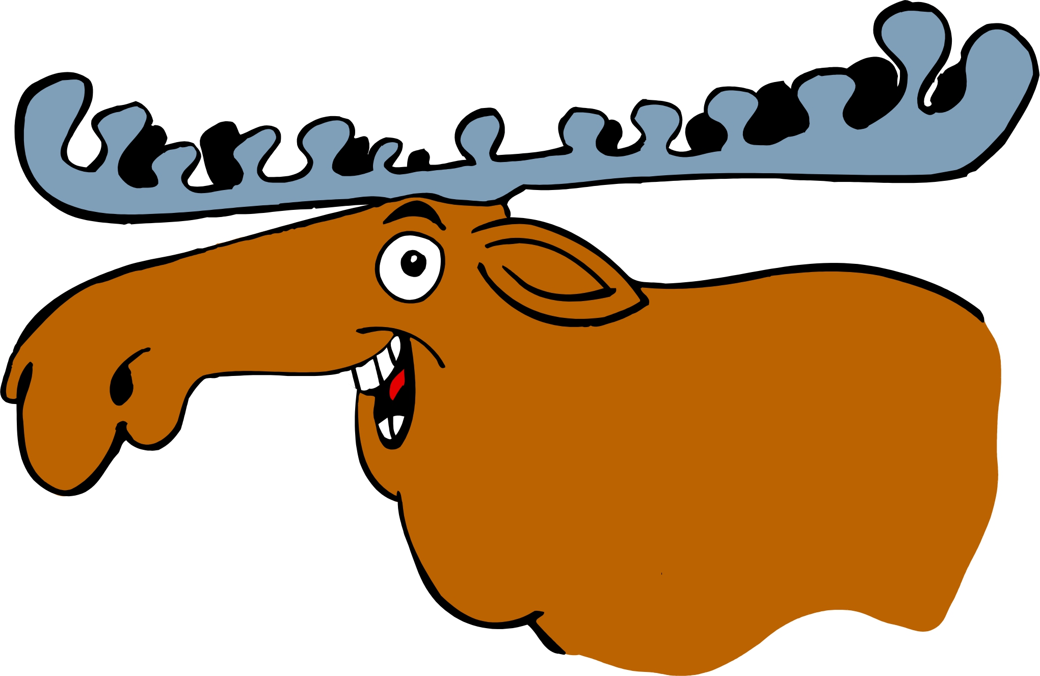 moose clipart strong