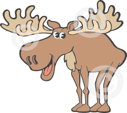 moose clipart strong