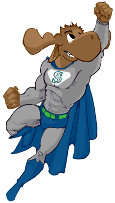 moose clipart superhero