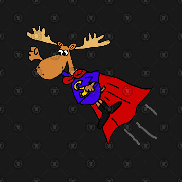 moose clipart superhero