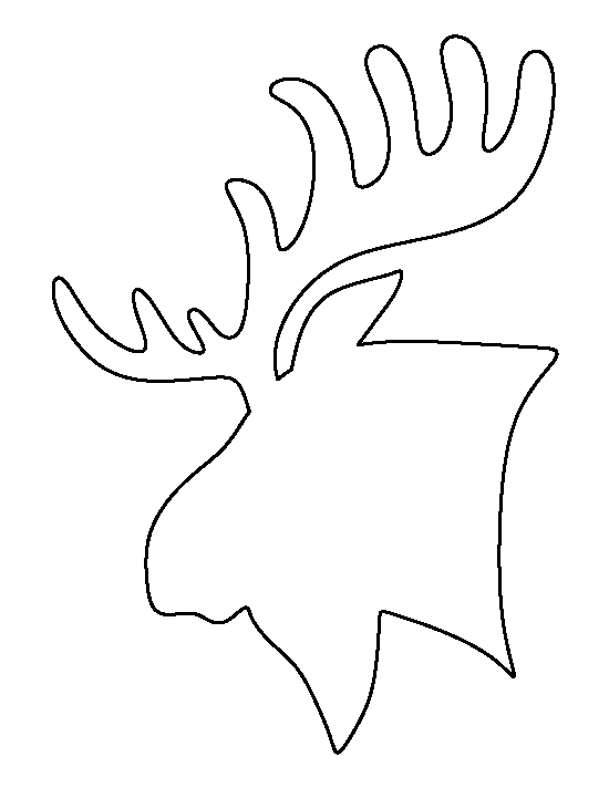 moose clipart traceable