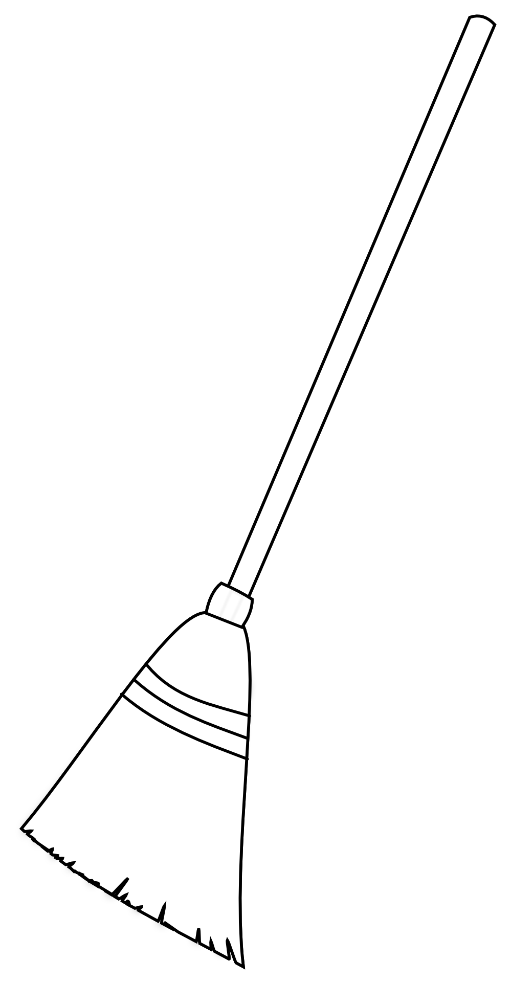 mop clipart coloring