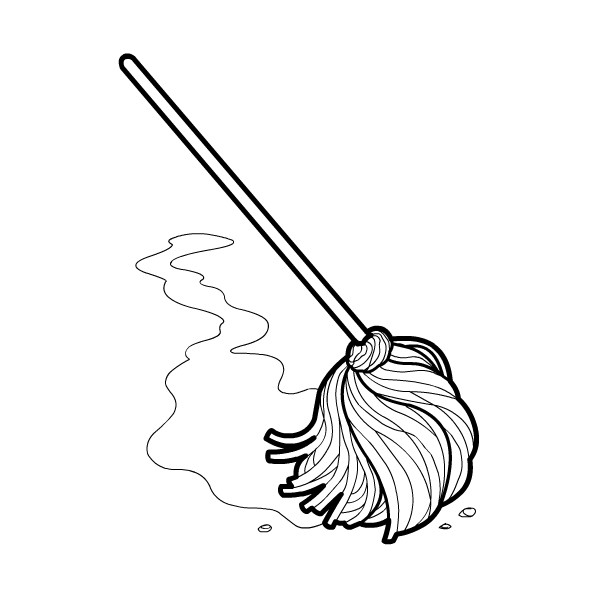 mop clipart drawing