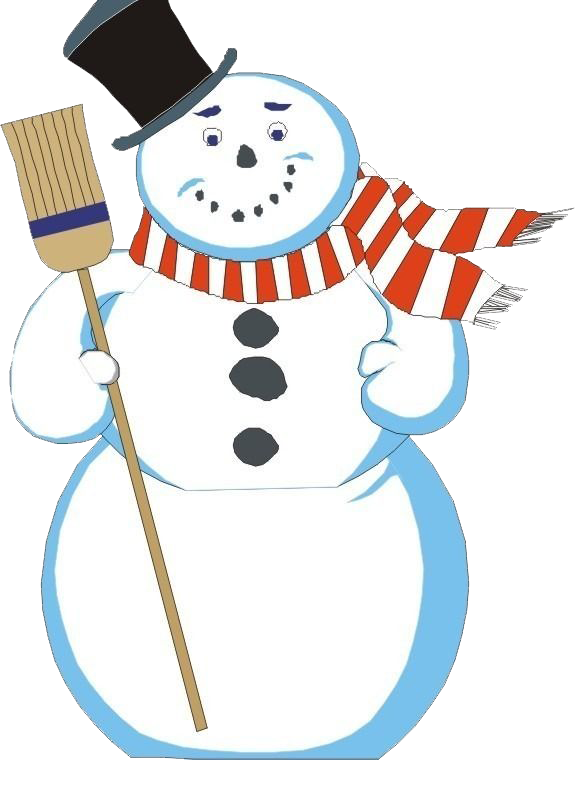 mop clipart snowman