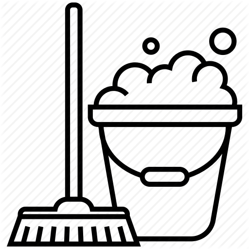  cleaning line by. Mop clipart soapy water