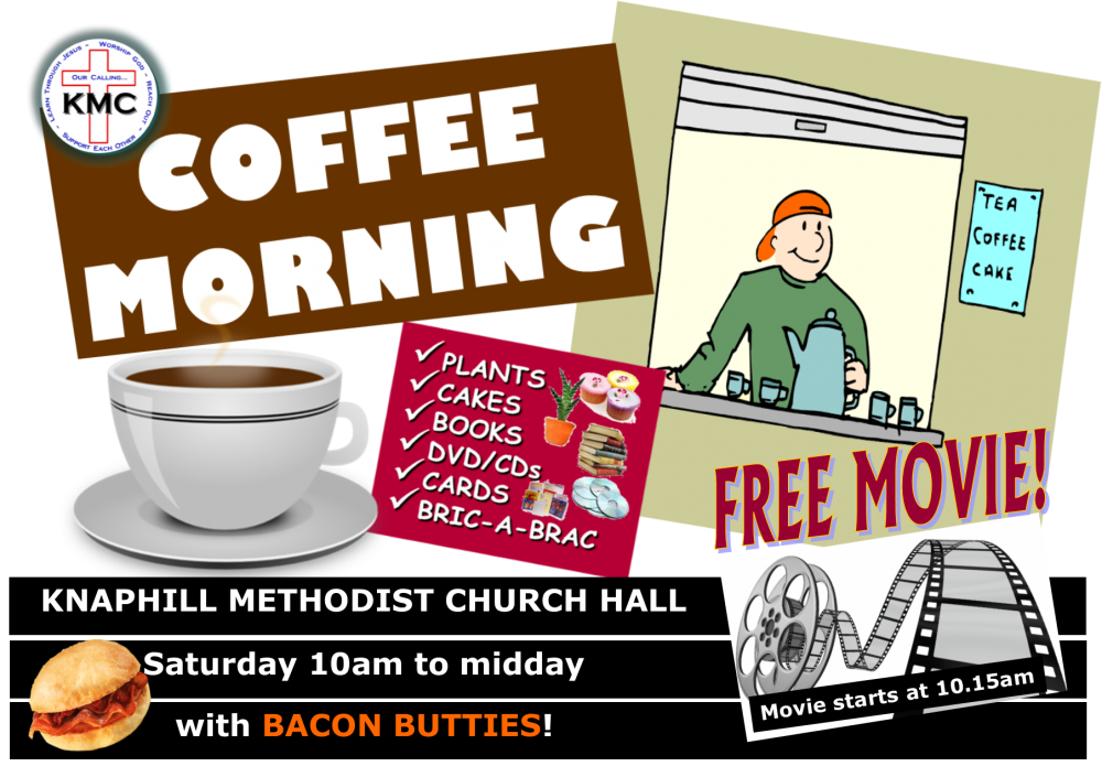 Knaphill methodist church mornings. Morning clipart coffee morning