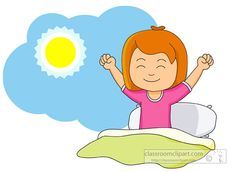 morning clipart gets up