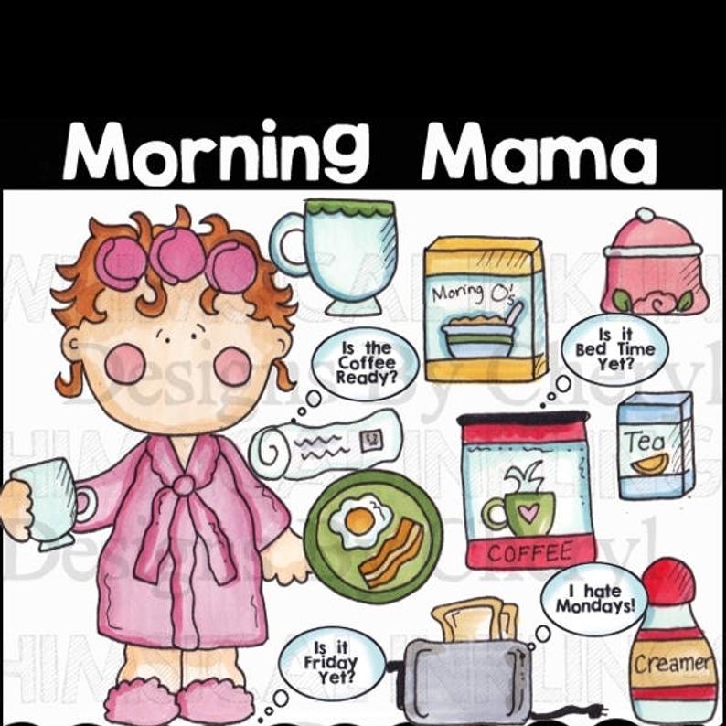 Mom png clip art. Morning clipart moring