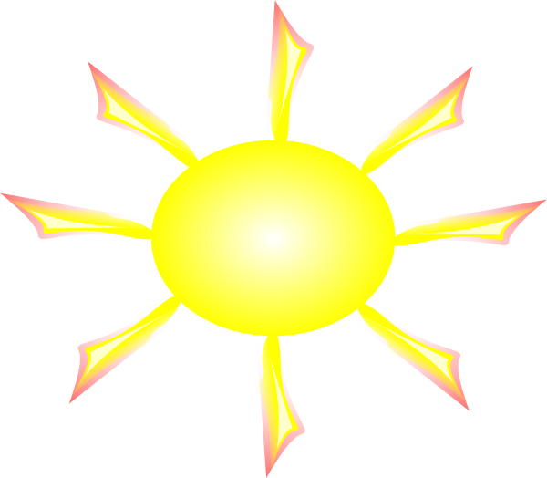 sunny clipart ray sun
