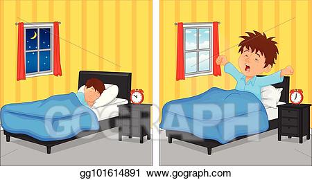 morning clipart sleeping