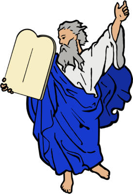 Moses clipart. Image dore commandments clip