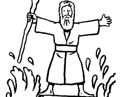 Portal . Moses clipart black and white
