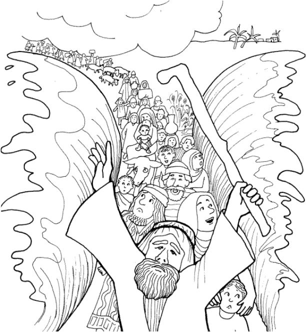 Moses clipart coloring page. Printable pages sunday school