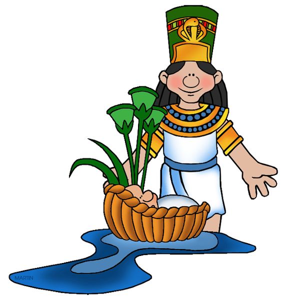 moses clipart egypt king