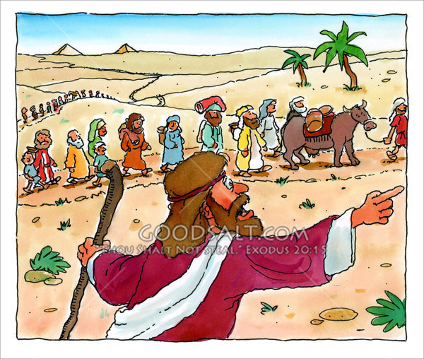 moses clipart israelites