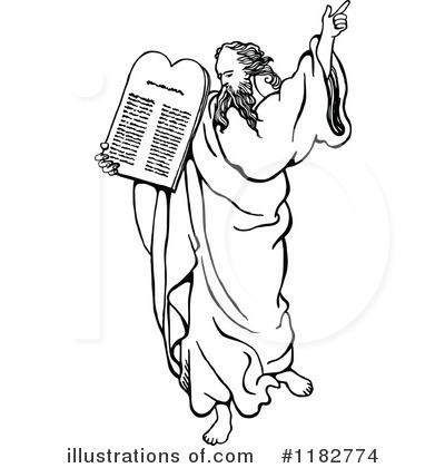 Moses clipart law book. Illustration by prawny 