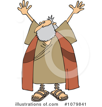 Illustration by djart . Moses clipart standing