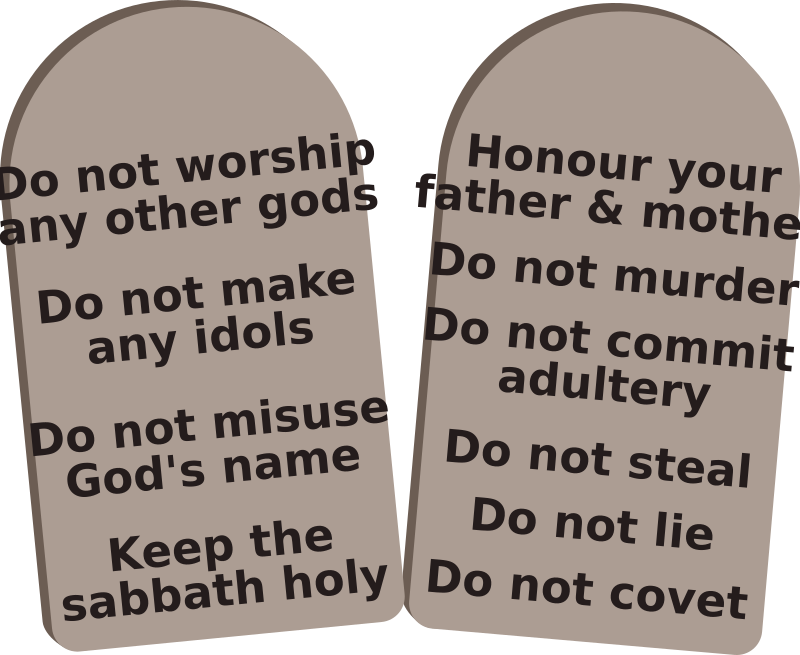 Commandments medium image png. Moses clipart ten commandment tablet