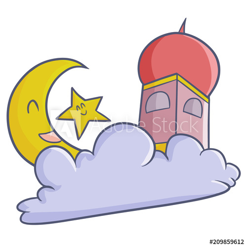 mosque clipart cute