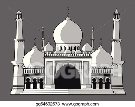 mosque clipart drawing