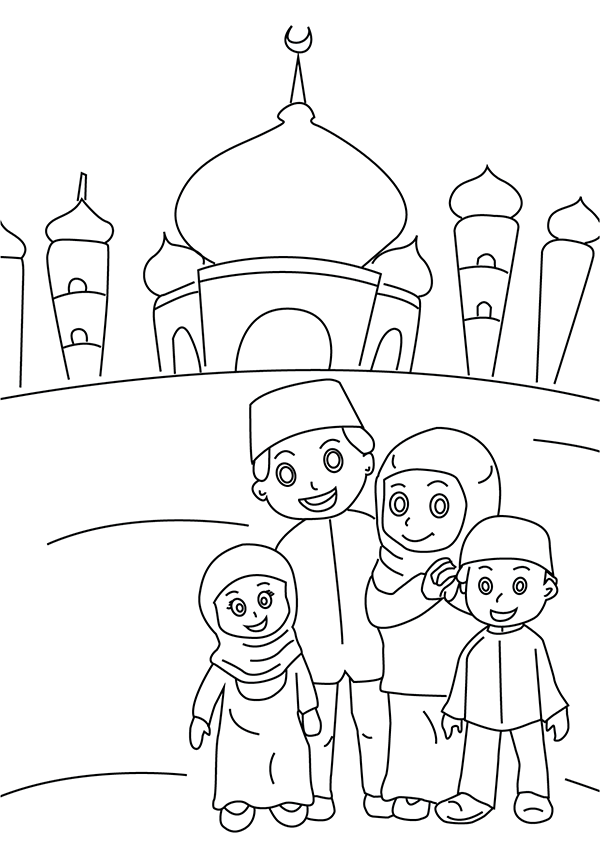 mosque clipart family islamic