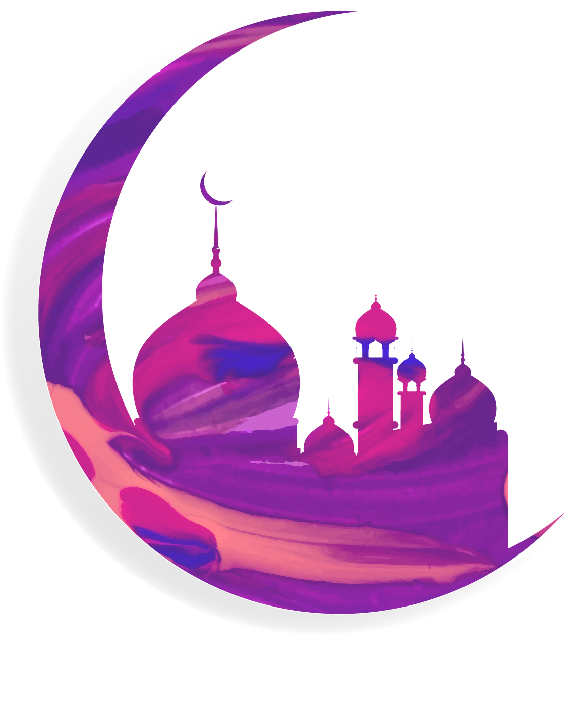 mosque clipart moon