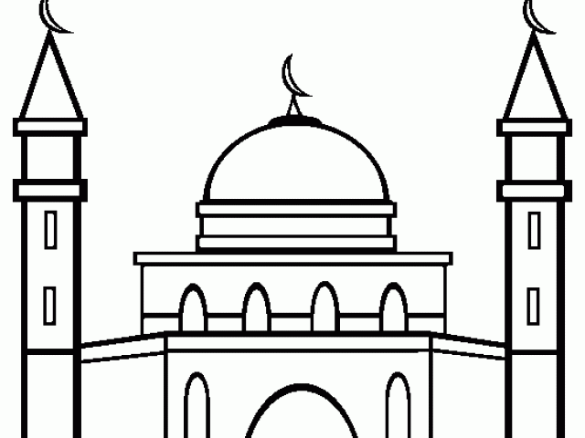 mosque clipart outline