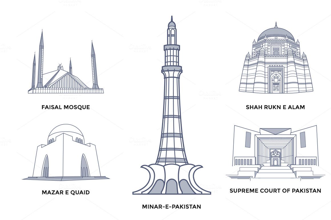 mosque clipart pakistan monument