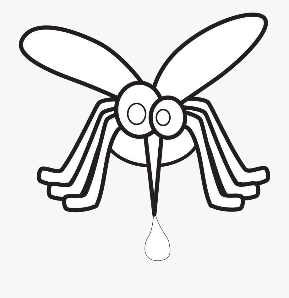 mosquito clipart black and white