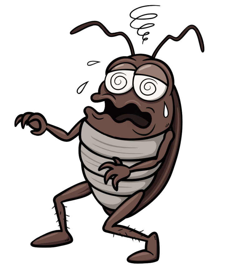Mosquito clipart stonefly. Cockroach cartoon royalty free