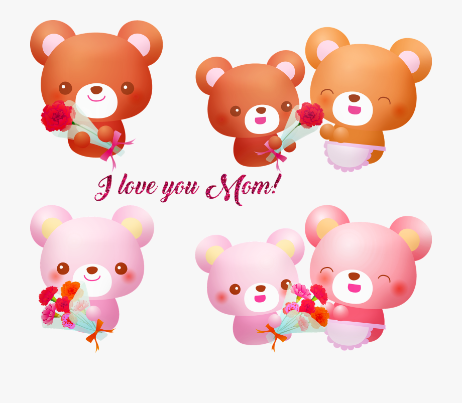 Mother clipart happy mom. S day gifts flowers