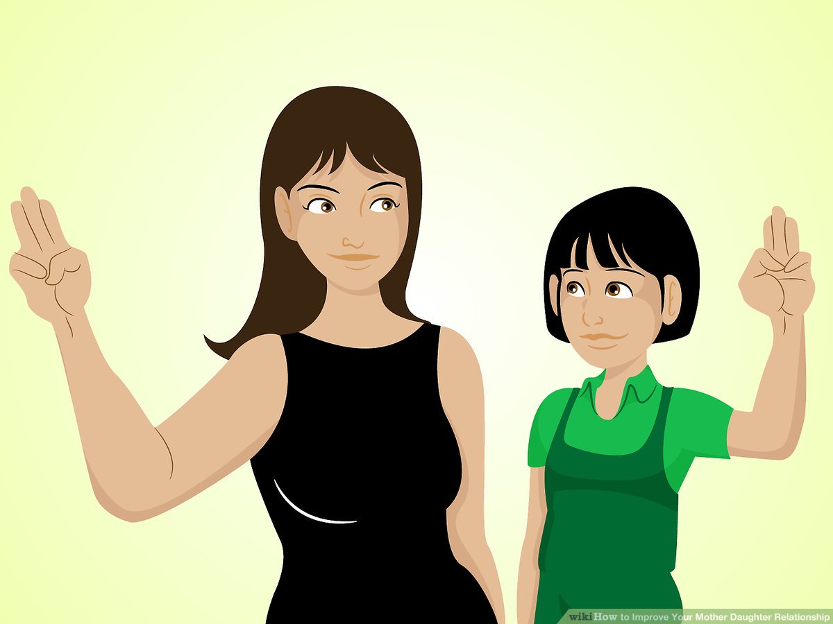 Mother clipart mother daughter relationship. How to improve your
