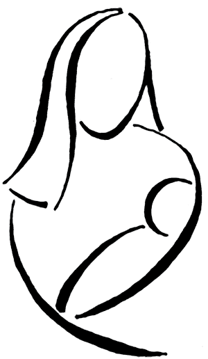 Mother clipart nurturing. And child drawing free