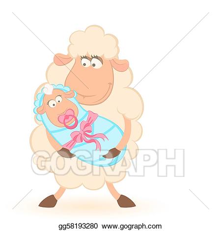 sheep clipart mother