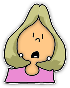 mother clipart shocked