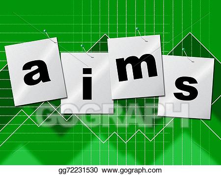 Motivation clipart aims. Drawing aiming represents objective