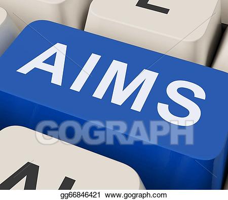 Motivation clipart aims. Stock illustration key shows