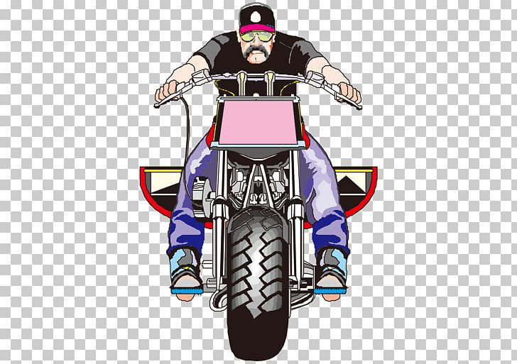 motorcycle clipart cartoon character