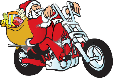 motorcycle clipart christmas