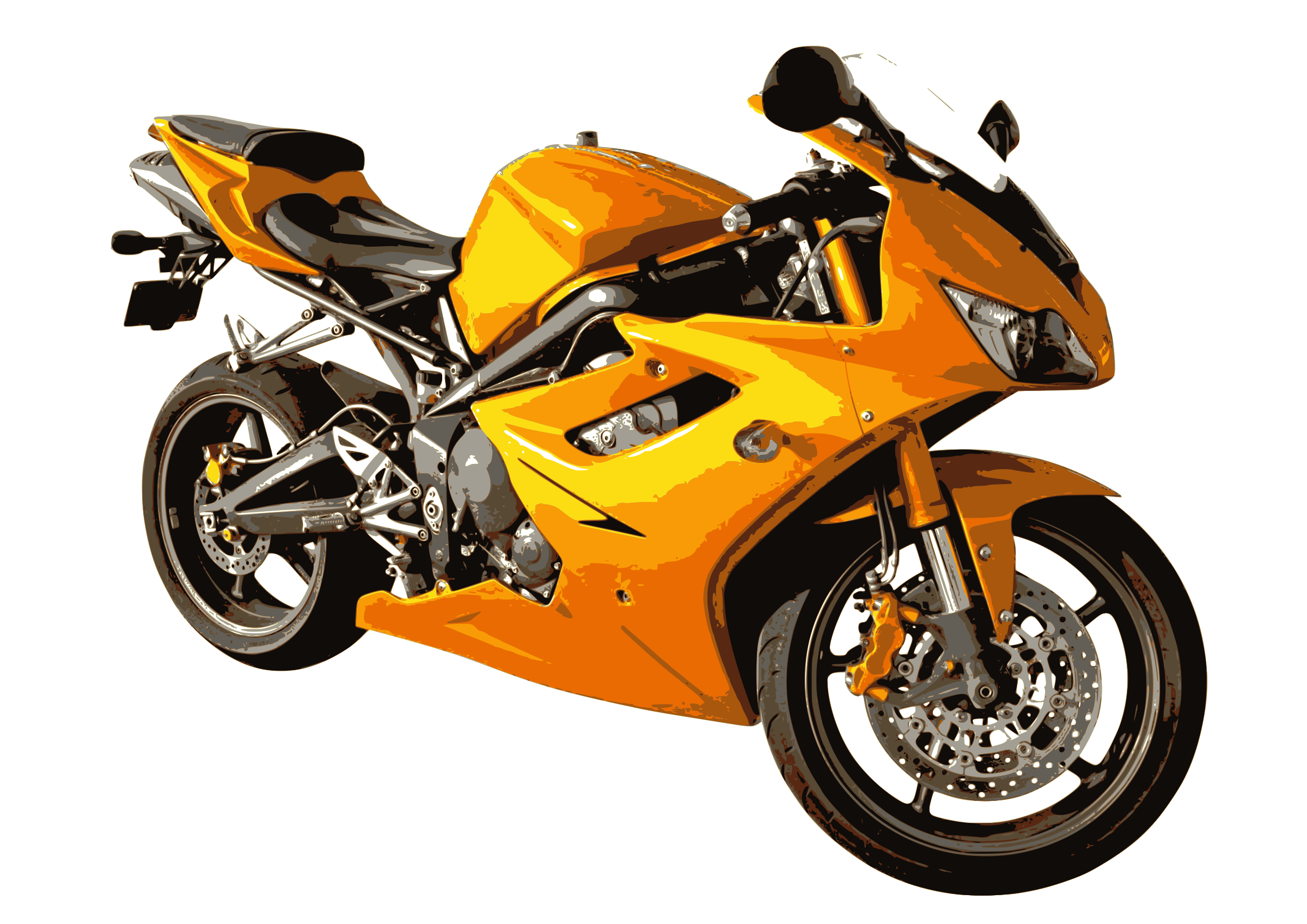 motorcycle clipart gold wing