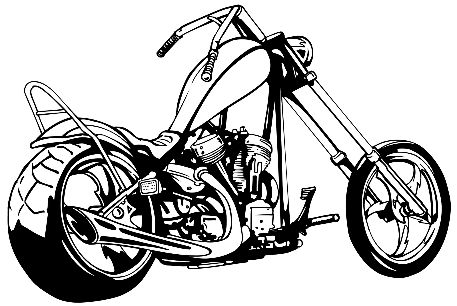 motorcycle clipart motorcycle chopper