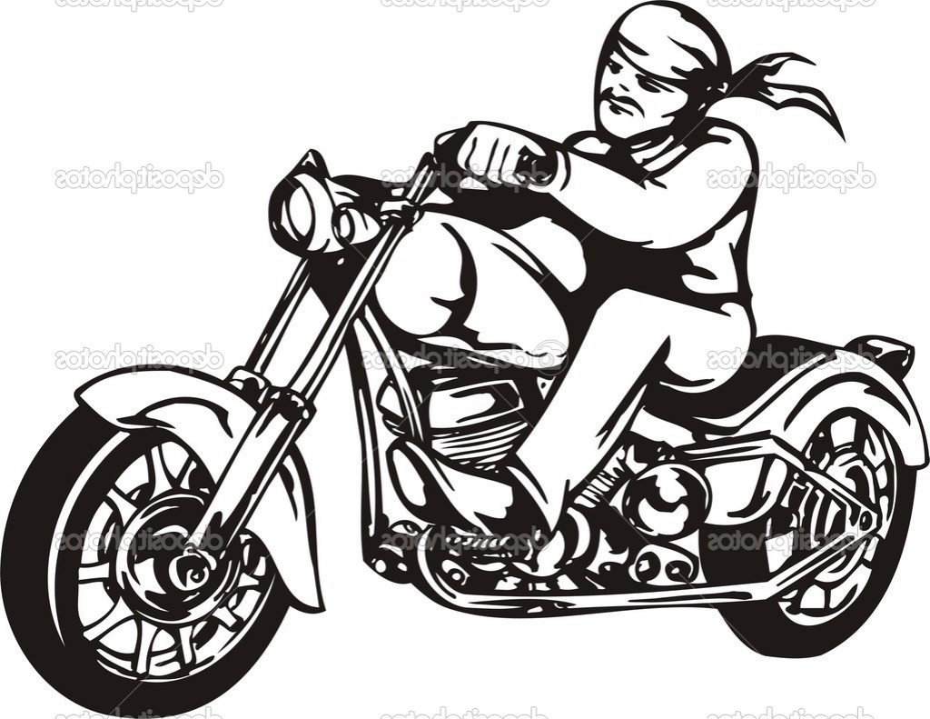 Motorcycle clipart motorcycle drawing. Black and white free
