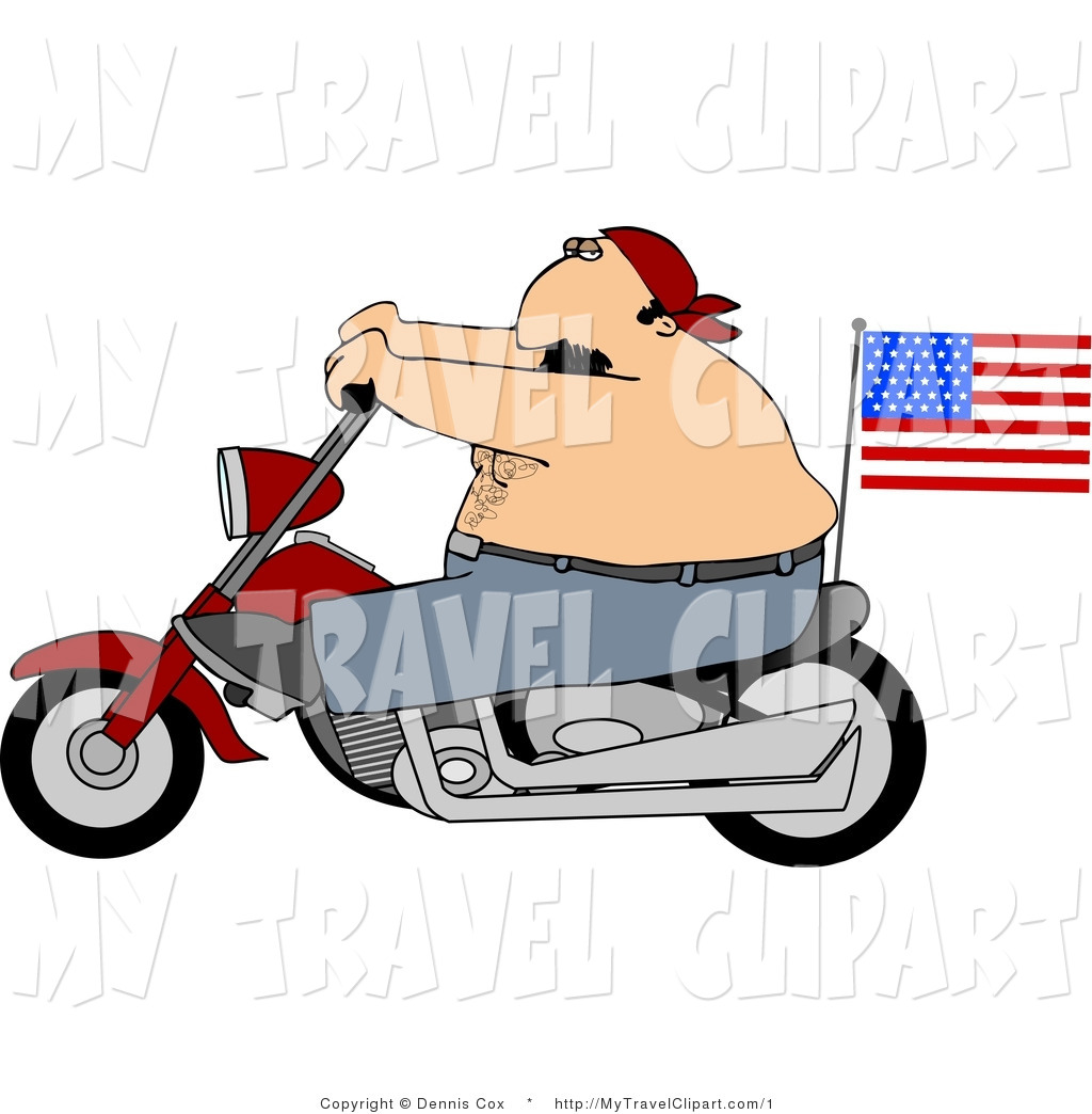 patriotic clipart motorcycle