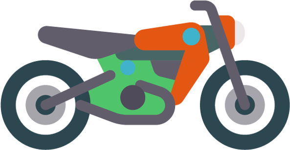 motorcycle clipart postman